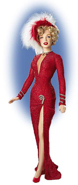 marilyn monroe doll red dress