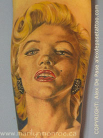 Marilyn Monroe Tattoo: Alex de Pase