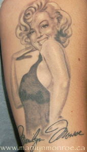 Marilyn Monroe Tattoo: Alicia