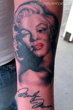 Marilyn Monroe Tattoo: Alisha Howell