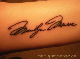 Marilyn Monroe Tattoo: Ally