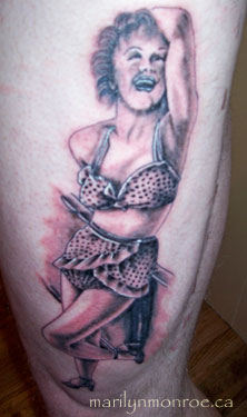 Marilyn Monroe Tattoo: Brent Wilson
