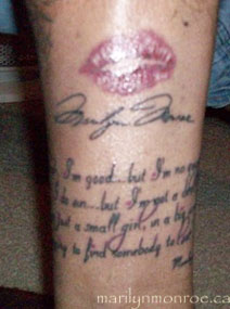 Marilyn Monroe Tattoo: Brian