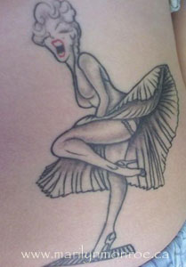 Marilyn Monroe Tattoo: Cailey