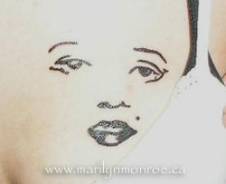 Marilyn Monroe Tattoo: Caillie