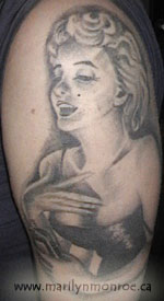 Marilyn Monroe Tattoo: Candi