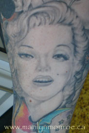 Marilyn Monroe Tattoo: Chad