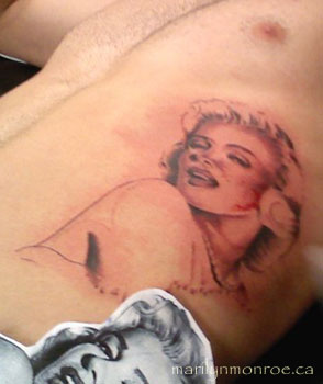 Marilyn Monroe Tattoo: Chris Edwards