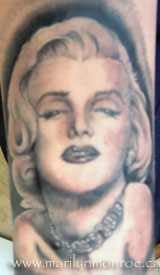 Marilyn Monroe Tattoo: Clayton