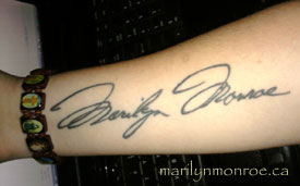 Marilyn Monroe Tattoo: Cyndi Riegger
