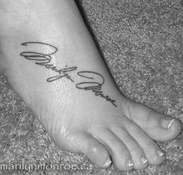 Marilyn Monroe Tattoo: Elania