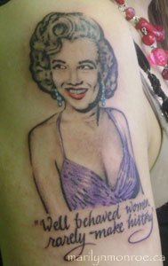 Marilyn Monroe Tattoo: Elizabeth Bernsdorf