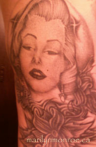 Marilyn Monroe Tattoo: Frankie Blevins