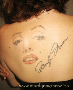 Marilyn Monroe Tattoo: Jen