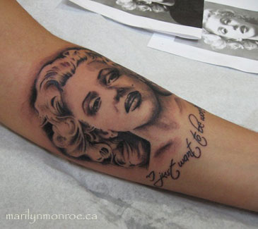 Marilyn Monroe Tattoo: Jessica