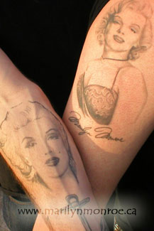 Marilyn Monroe Tattoo: Duane & Josiah
