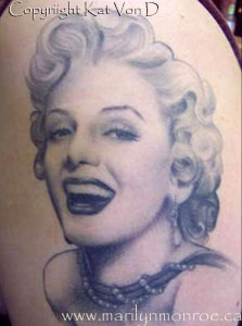 Marilyn Monroe Tattoo: Kat Von D