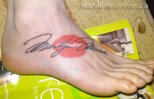 Marilyn Monroe Tattoo: Kelly Beckett
