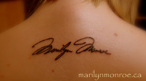 Marilyn Monroe Tattoo: Kelsey