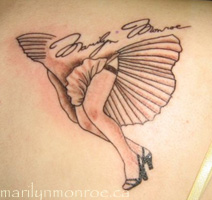 Marilyn Monroe Tattoo: Kim Plantz
