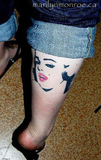 Marilyn Monroe Tattoo: Kristine