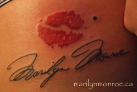 Marilyn Monroe Tattoo: Krystle