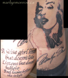 Marilyn Monroe Tattoo: Lorraine