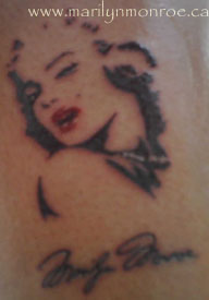 Marilyn Monroe Tattoo: Lydi