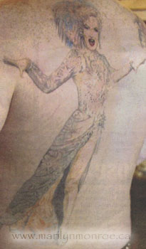 Marilyn Monroe Tattoo: Martin Moran