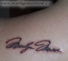 Marilyn Monroe Tattoo: Melodie