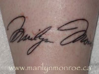 Marilyn Monroe Tattoo: Michelle