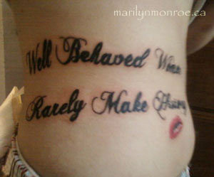 Marilyn Monroe Tattoo: Natasha