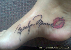 Marilyn Monroe Tattoo: Robyne