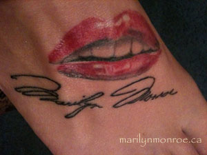 Marilyn Monroe Tattoo: Samantha