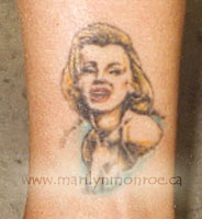 Marilyn Monroe Tattoo: Sandy