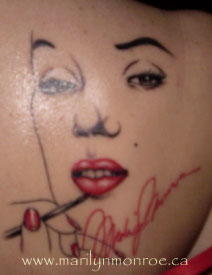 Marilyn Monroe Tattoo: Sarah