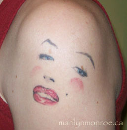 Marilyn Monroe Tattoo: SÈbastien
