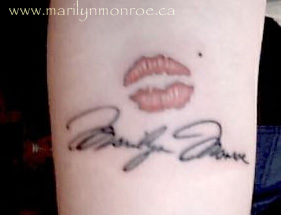 Marilyn Monroe Tattoo: Skylar