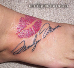 Marilyn Monroe Tattoo: Stacy Baker