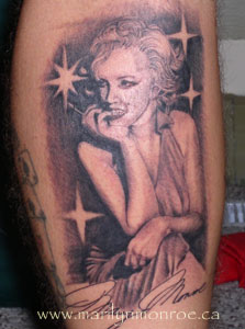 Marilyn Monroe Tattoo: Travis