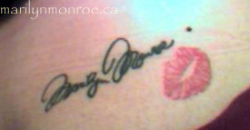 Marilyn Monroe Tattoo: Whitney